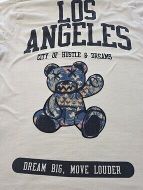 CR-24 Chrome Edge Los Angeles Graphic Short-Sleeve Tee - Cream